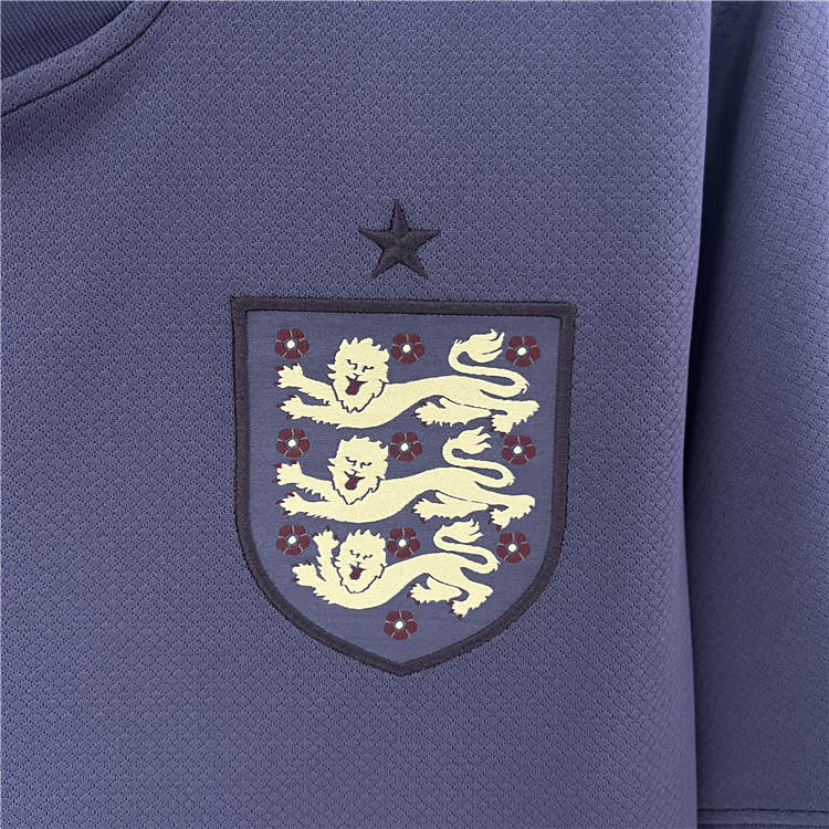 UEFA Euro 2024 England Away Kit Soccer Shirt Navy Blue Football Shirt - Click Image to Close