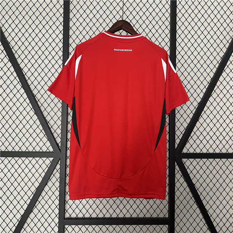 UEFA Euro 2024 Hungary Home Red Soccer Jersey Football Shirt - Click Image to Close
