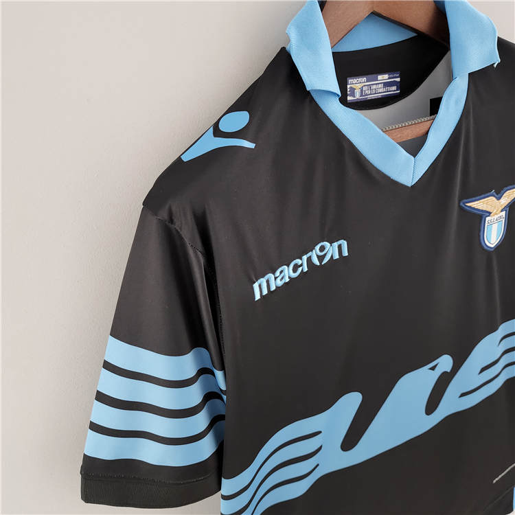 15/16 Lazio Retro Away Blue Soccer Jersey Football Shirt - Click Image to Close