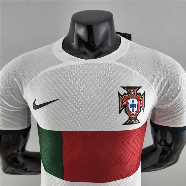 Portugal 2022 World Cup Away White Soccer Jersey (Authentic Version) - Click Image to Close