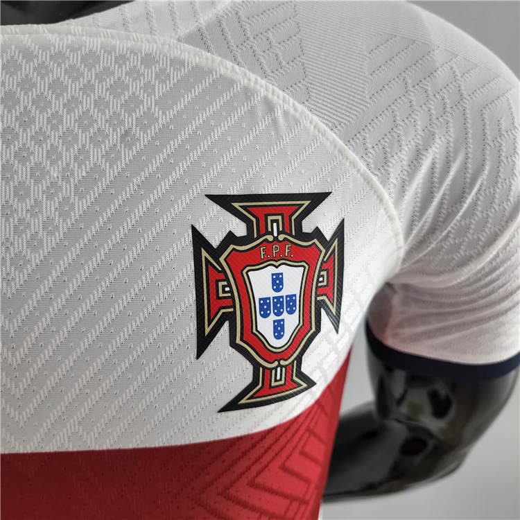 Portugal 2022 World Cup Away White Soccer Jersey (Authentic Version) - Click Image to Close