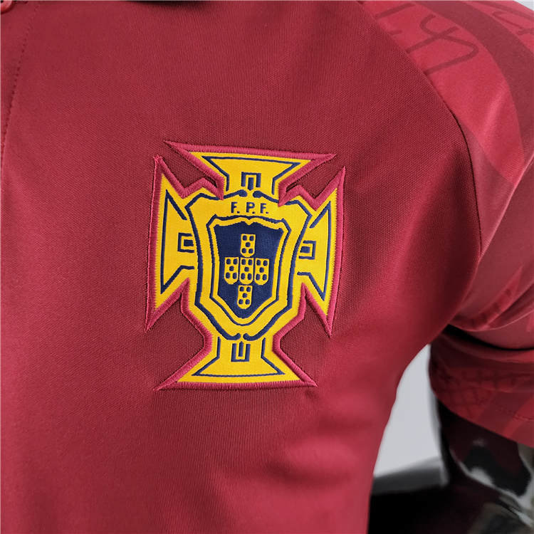 Portugal 2022 World Cup Red Soccer Jersey Polo Shirt - Click Image to Close