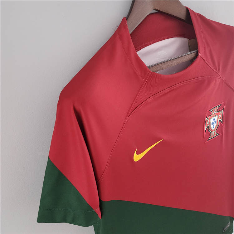 Portugal 2022 World Cup Home Red Soccer Jersey Football Shirt - Click Image to Close