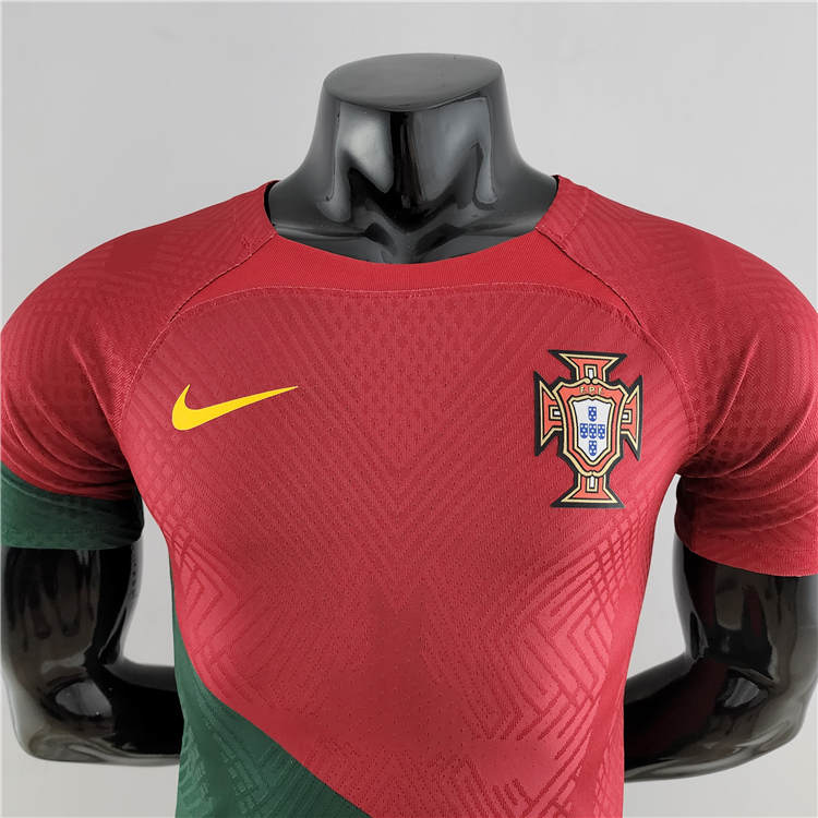 Portugal 2022 World Cup Home Red Soccer Jersey (Authentic Version) - Click Image to Close