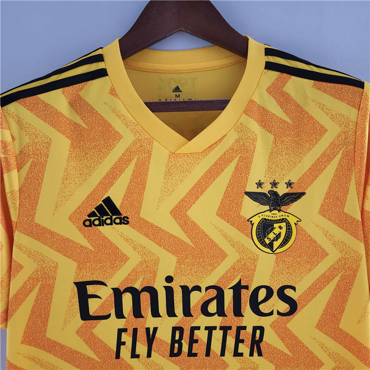 Benfica 22/23 Away Yellow Soccer Jersey Football Shirt - Click Image to Close