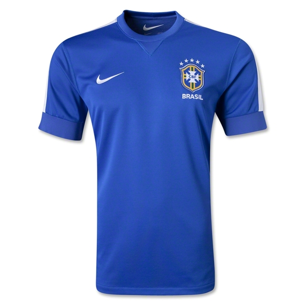 13-14 Brazil Away Blue Jersey Kit(Shirt+Short) - Click Image to Close