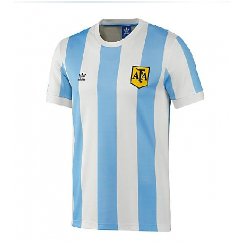 Argentina Home 1978 Retro Soccer Jersey Shirt