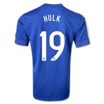 2013 Brazil #19 Hulk Blue Away Jersey Shirt