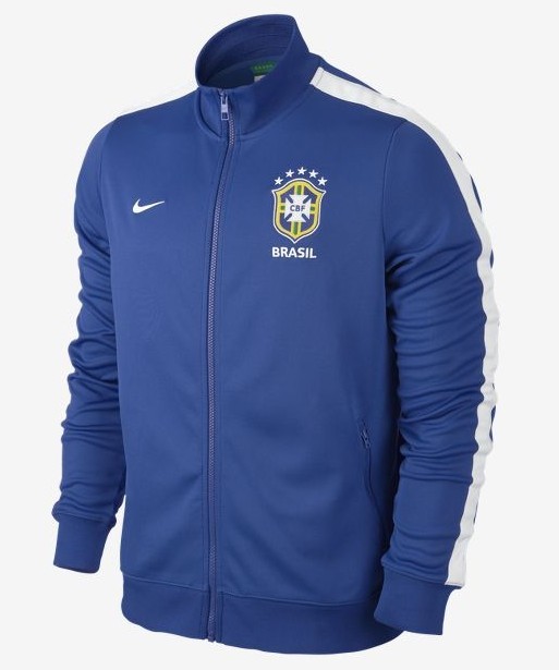 2013 Brazil N98 Blue Track Jacket - Click Image to Close