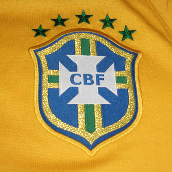2014 World Cup Brazil Home Long Sleeve Yellow Jersey Shirt - Click Image to Close