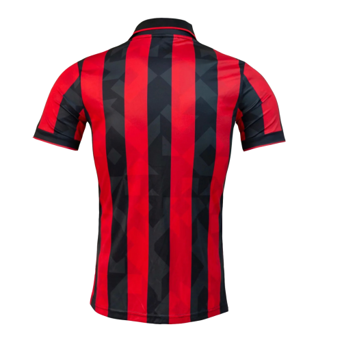 AC Milan 92-94 Red&Black Retro Soccer Jersey Shirt - Click Image to Close