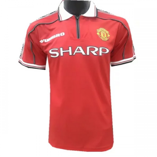 Manchester United Home 98/99 Retro Soccer Jersey Shirt