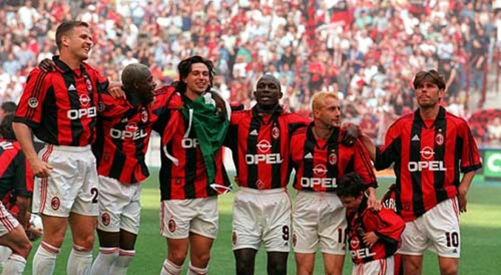 AC Milan 98-00 Red&Black Retro Soccer Jersey Shirt