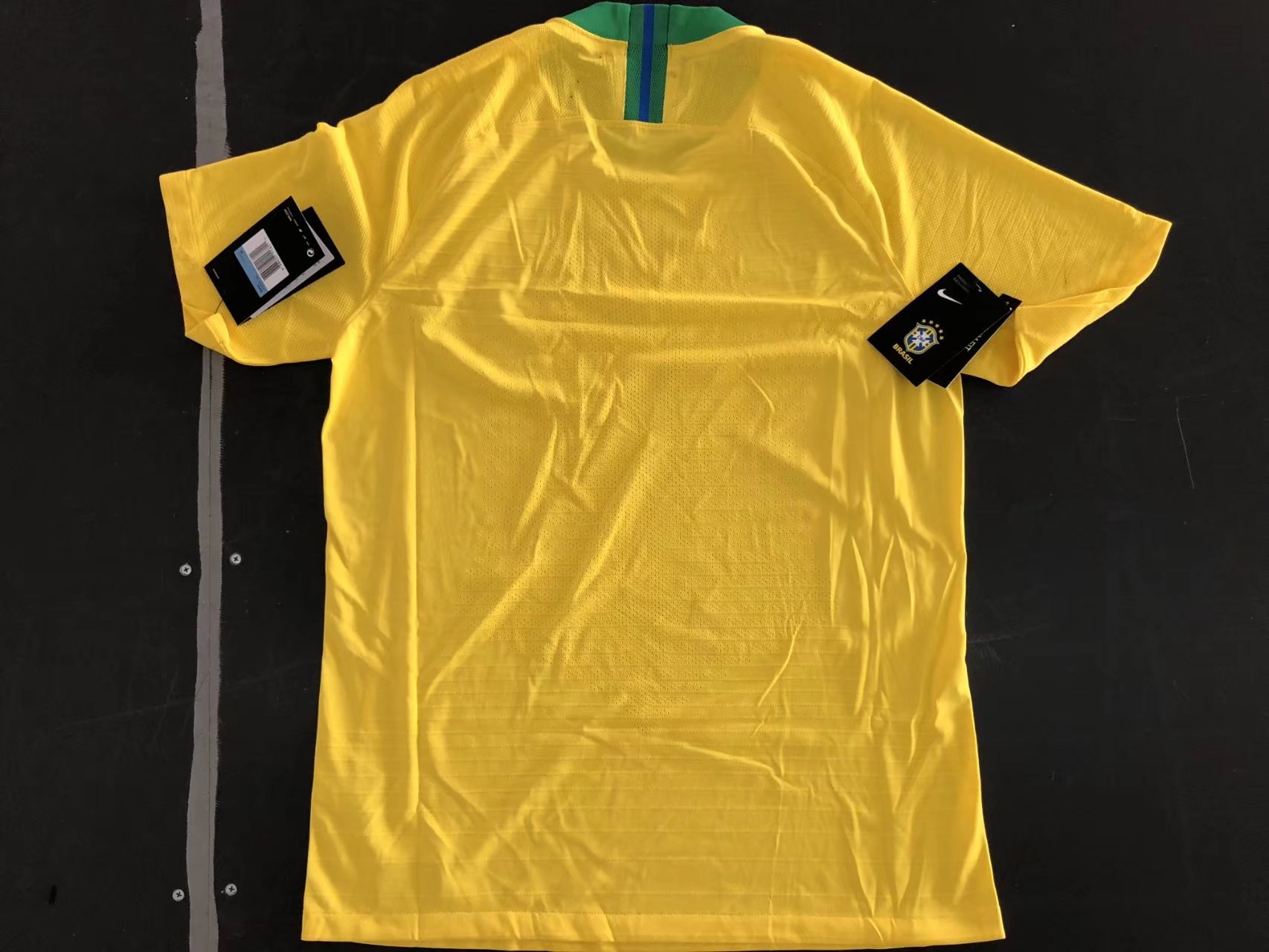 Player Version Brazil Home 2018 World Cup Soccer Jersey Shirt - Click Image to Close