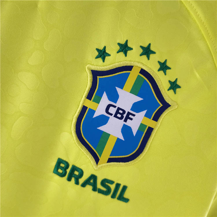 BRAZIL WORLD CUP 2022 HOME YELLOW SOCCER JERSEY FOOTBALL SHIRT - Click Image to Close