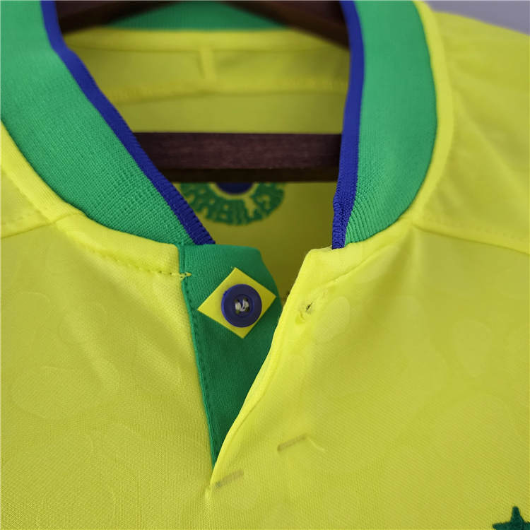 BRAZIL WORLD CUP 2022 HOME YELLOW SOCCER JERSEY FOOTBALL SHIRT - Click Image to Close