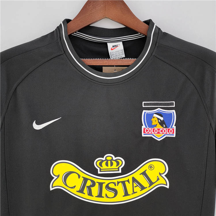 Colo-Colo Retro Soccer Jersey 00/01 Black Away Football Shirt - Click Image to Close