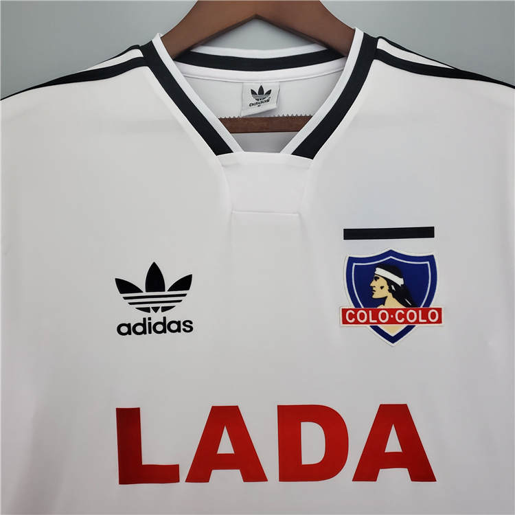 Colo-Colo Retro Soccer Jersey 1991 White Home Football Shirt - Click Image to Close