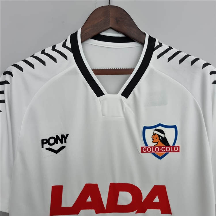 Colo-Colo Retro Soccer Jersey 1992 White Home Football Shirt - Click Image to Close