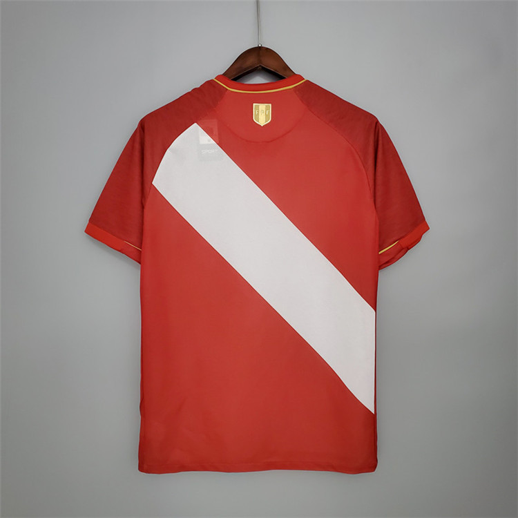 Peru 2020 Away Red Soccer Jersey Football Shirt - Click Image to Close