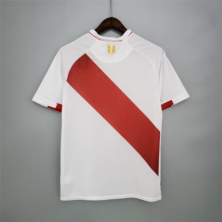 Peru 2020 Home White Soccer Jersey Football Shirt - Click Image to Close