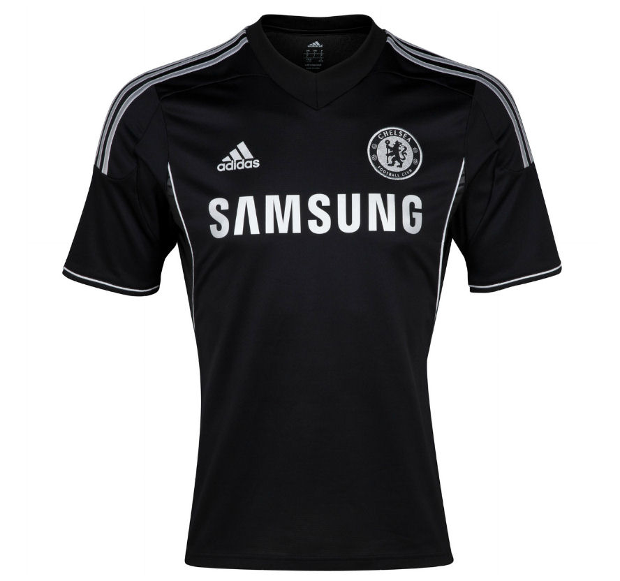 13-14 Chelsea #11 OSCAR Black Away Soccer Jersey Shirt - Click Image to Close