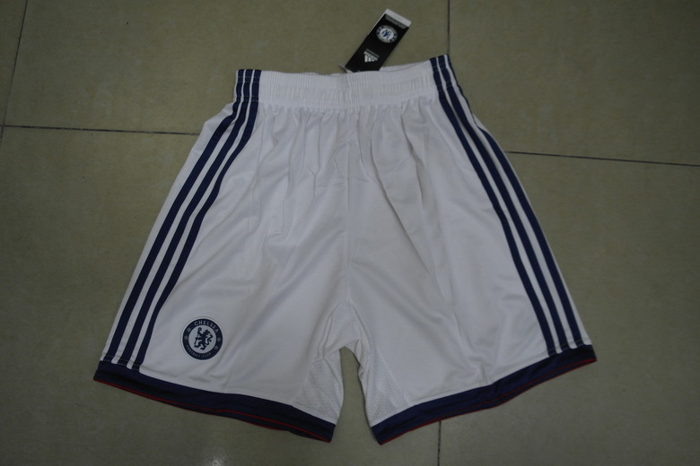 13-14 Chelsea White Shorts - Click Image to Close