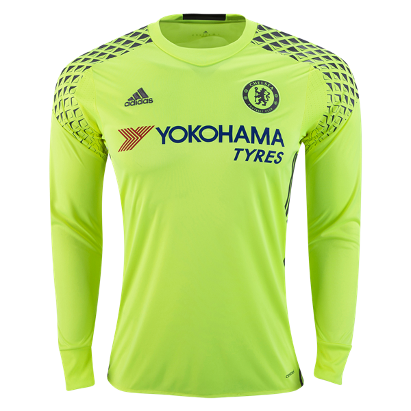 Chelsea Green Goalkeeper 2016/17 LS Soccer Jersey Shirt