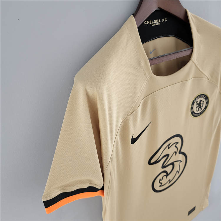 Chelsea 22/23 Third Yellow Soccer Jersey Football Shirt - Click Image to Close
