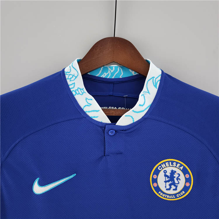 Chelsea 22/23 Home Blue Soccer Jersey Long Sleeve Football Shirt - Click Image to Close