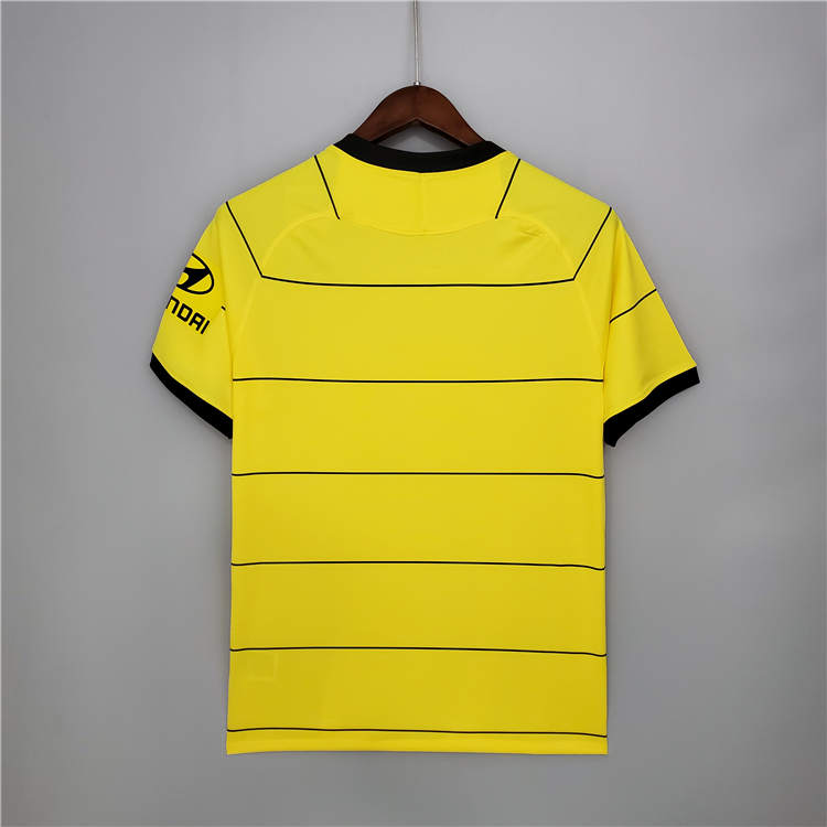 Chelsea 21-22 Away Yellow Soccer Jersey Football Shirt - Click Image to Close
