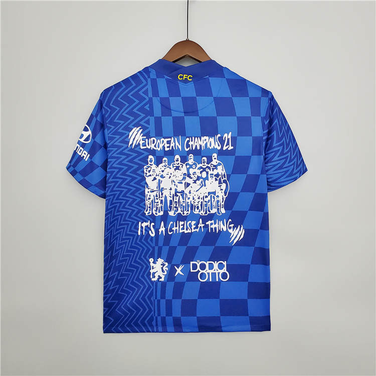 Chelsea 21-22 Home Blue Commemorative Edition Soccer Jersey Football Shirt - Click Image to Close