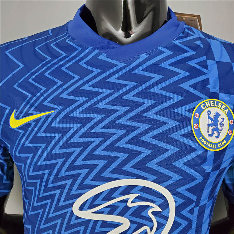 Chelsea 21-22 Home Kit Blue Soccer Jersey Football Shirt (Player Version) - Click Image to Close