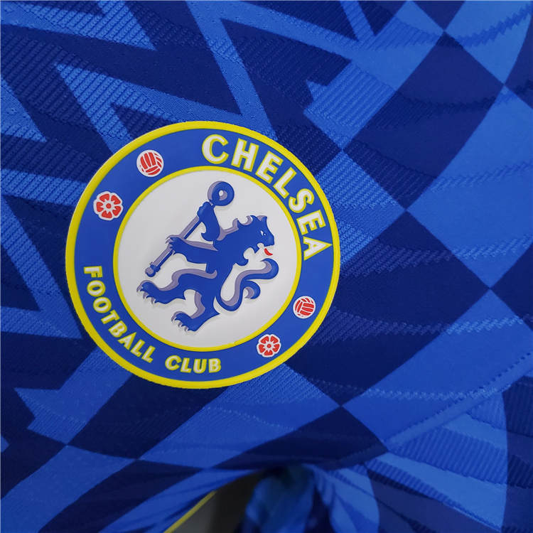 Chelsea 21-22 Home Kit Blue Soccer Jersey Football Shirt (Player Version) - Click Image to Close
