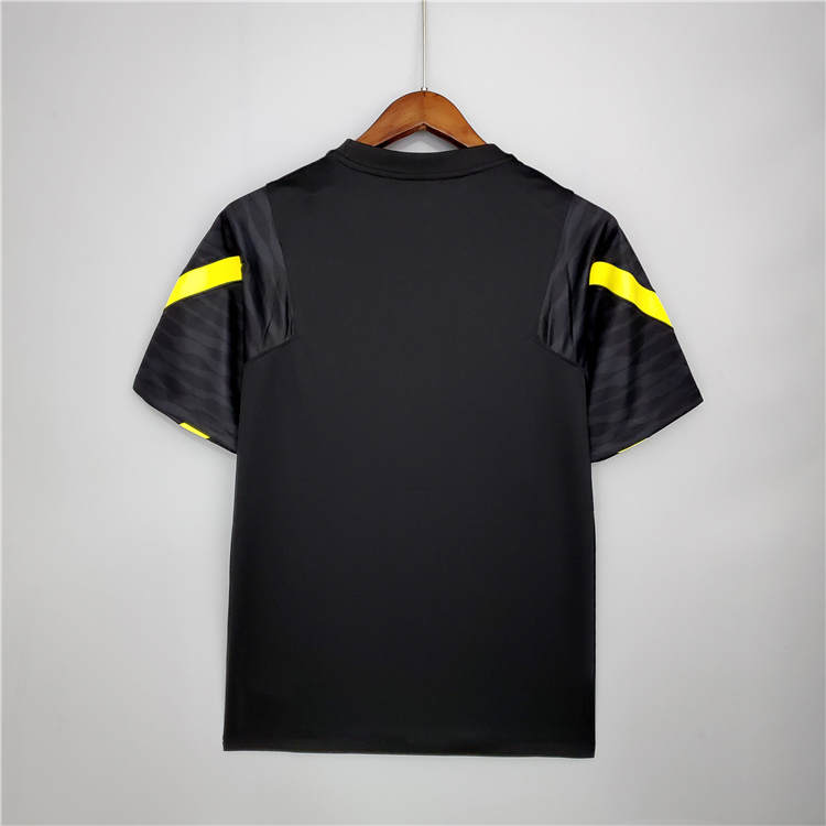 Chelsea 21-22 Soccer Jersey Black Training Football Shirt - Click Image to Close