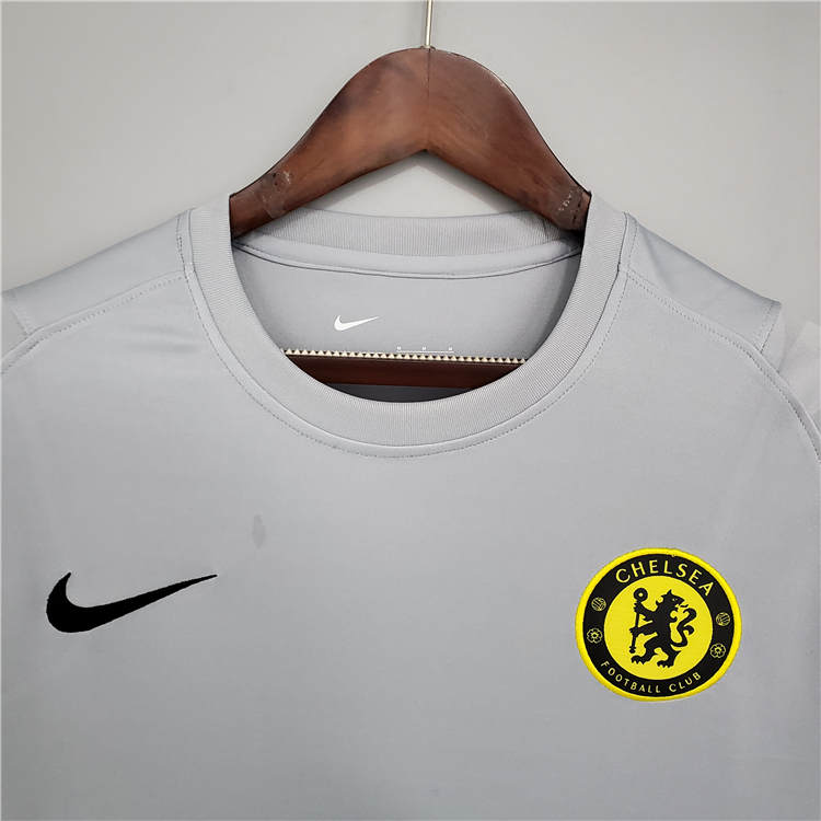 Chelsea 21-22 Soccer Jersey Grey Training Football Shirt - Click Image to Close