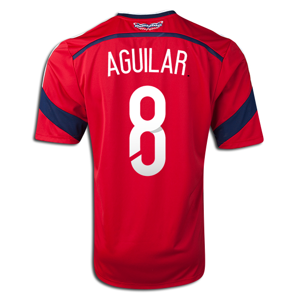 2014 FIFA World Cup Colombia Abel Aguilar #8 Away Soccer Jersey - Click Image to Close