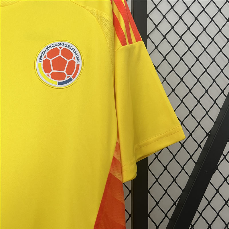 COPA AMERICA 2024 COLOMBIA HOME YELLOW SOCCER JERSEY FOOTBALL SHIRT - Click Image to Close