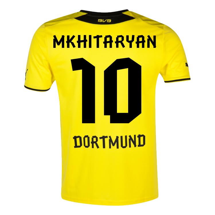 13-14 Borussia Dortmund #10 Mkhitaryan Home Jersey Shirt - Click Image to Close