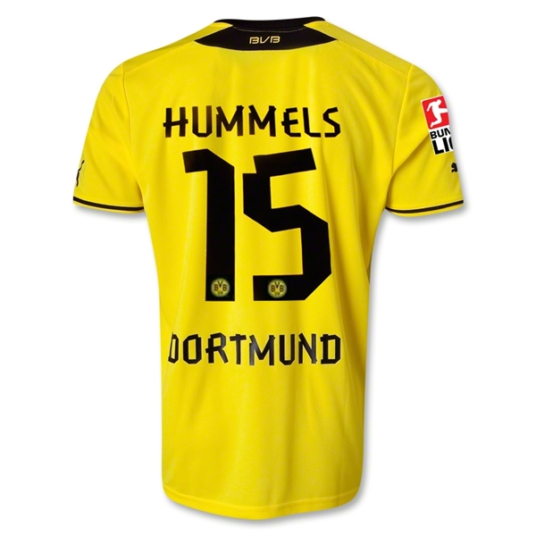 13-14 Borussia Dortmund #15 HUMMELS Home Jersey Shirt - Click Image to Close