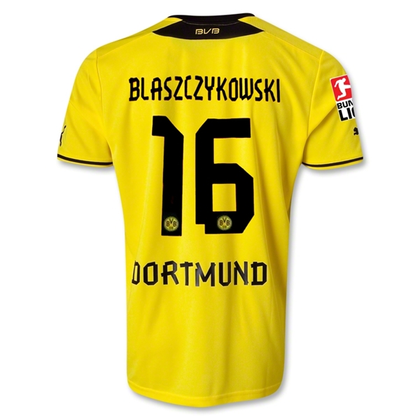 13-14 Borussia Dortmund #16 BLASZCZYKOWSKI Home Jersey Shirt - Click Image to Close