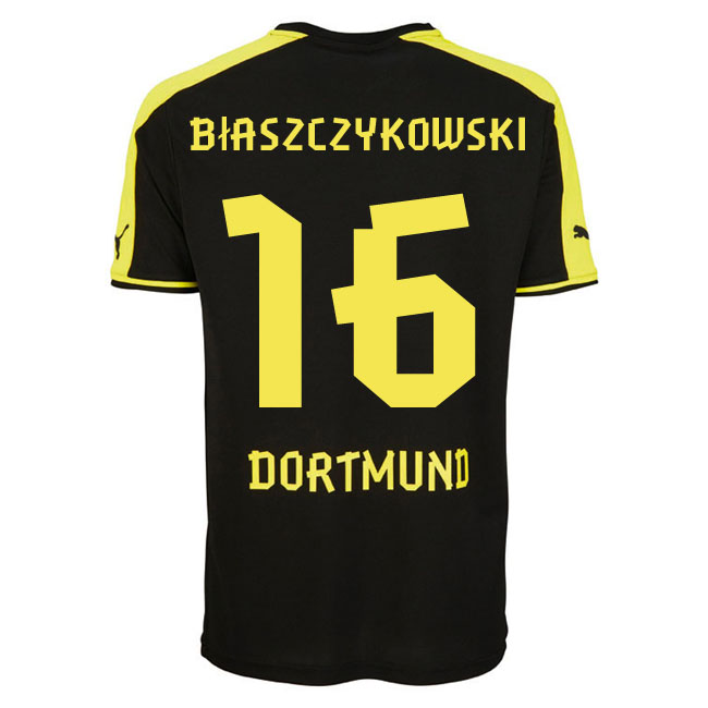 13-14 Borussia Dortmund #16 Blaszczykowski Away Black Jersey Shirt - Click Image to Close