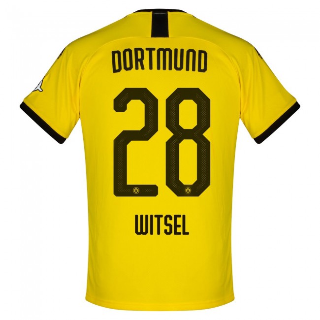 2019-20 BORUSSIA DORTMUND HOME WITSEL #28 SOCCER JERSEY SHIRT - Click Image to Close