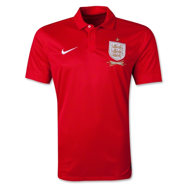 2013 England Away Red Jersey Kit (Shirt+Shorts) - Click Image to Close