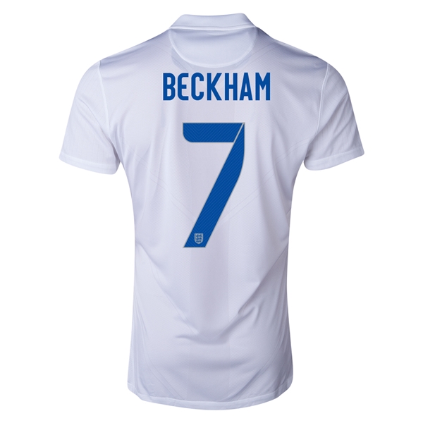 2014 England BECKHAM #7 Home Soccer Jersey - Click Image to Close