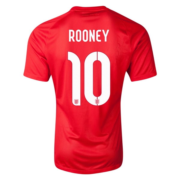 2014 England ROONEY #10 Away Soccer Jersey - Click Image to Close