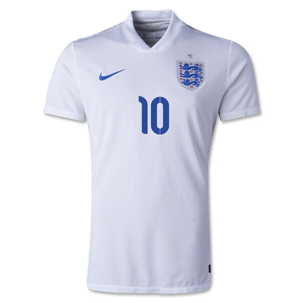 2014 England ROONEY #10 Home Soccer Jersey - Click Image to Close