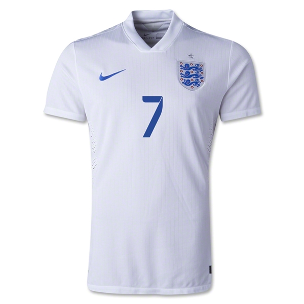2014 England WILSHERE #7 Home Soccer Jersey - Click Image to Close