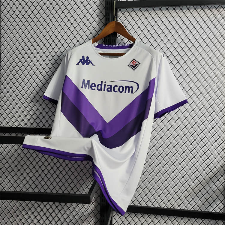 Fiorentina 22/23 Away White Soccer Jersey Football Shirt - Click Image to Close