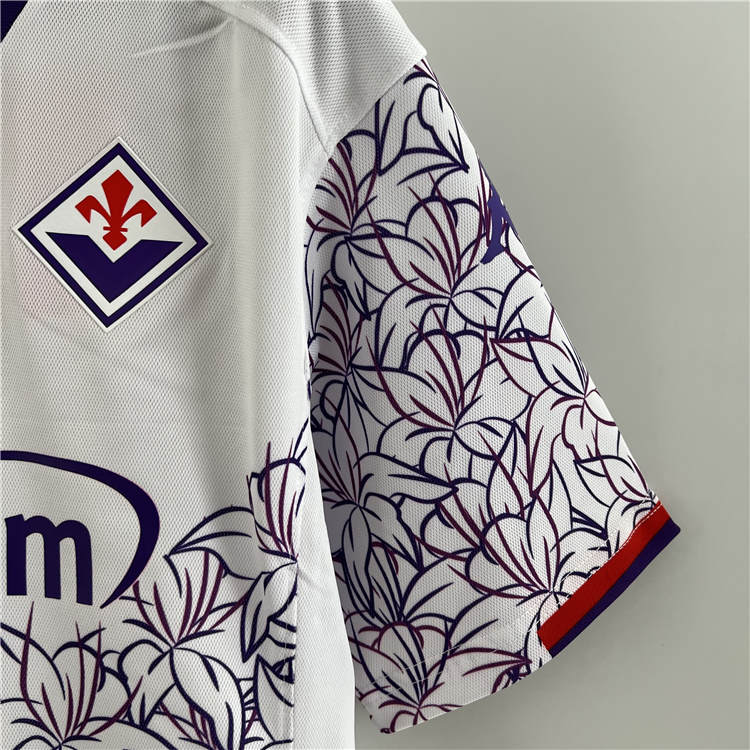 Fiorentina 23/24 Away White Football Shirt Soccer Jersey - Click Image to Close